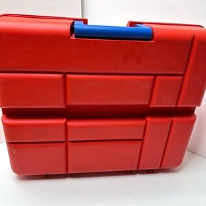 Vintage Meccano Erector Set 90’s Parts, Case, Drill Many Pieces Toy Play Set